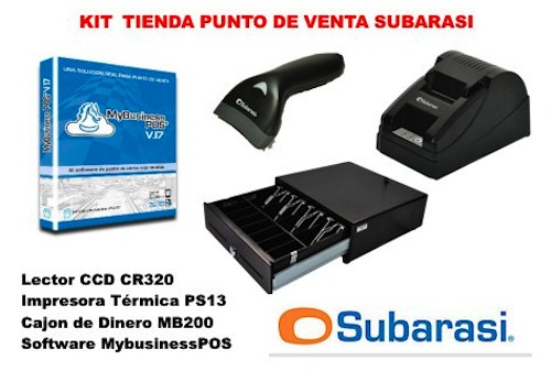 Kit Punto de Venta, Subarasi Tienda MybusinessPOS,  CR320, PS13, MB2000